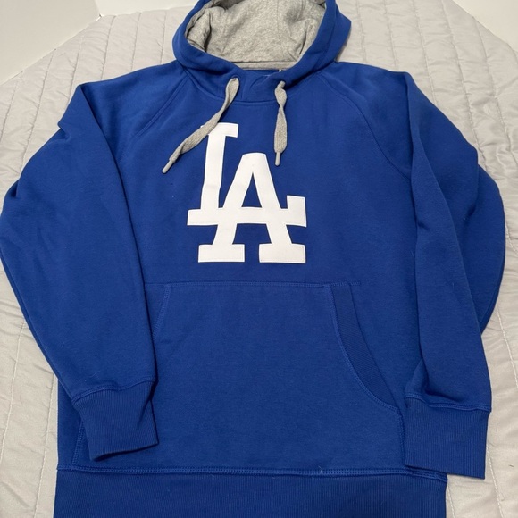 Antigua Royal Blue MLB Los Angeles Dodgers men’s hoodie small - Picture 6 of 9